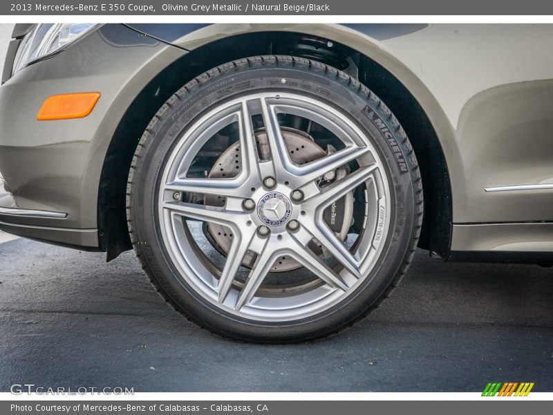 Olivine Grey Metallic / Natural Beige/Black 2013 Mercedes-Benz E 350 Coupe