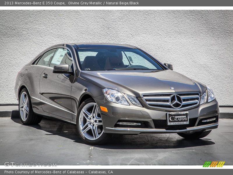 Olivine Grey Metallic / Natural Beige/Black 2013 Mercedes-Benz E 350 Coupe