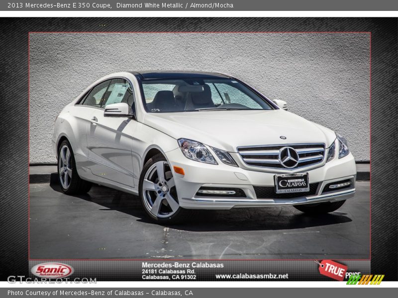 Diamond White Metallic / Almond/Mocha 2013 Mercedes-Benz E 350 Coupe