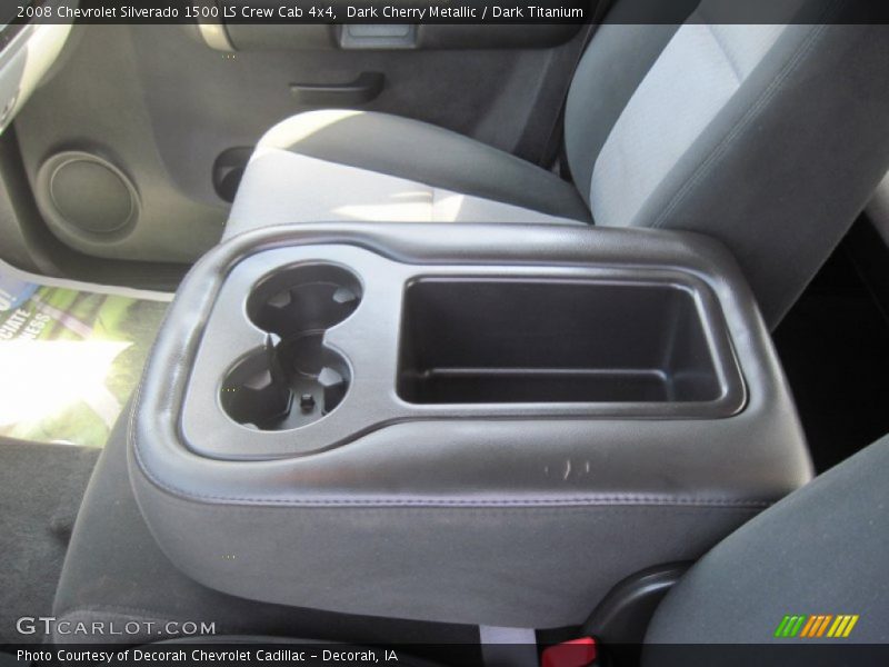 Dark Cherry Metallic / Dark Titanium 2008 Chevrolet Silverado 1500 LS Crew Cab 4x4