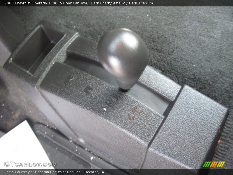 Dark Cherry Metallic / Dark Titanium 2008 Chevrolet Silverado 1500 LS Crew Cab 4x4