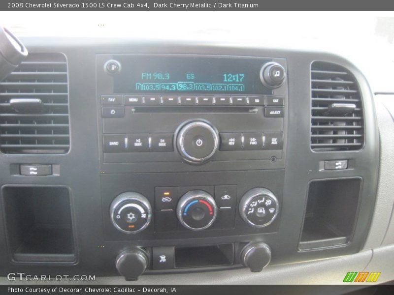 Dark Cherry Metallic / Dark Titanium 2008 Chevrolet Silverado 1500 LS Crew Cab 4x4