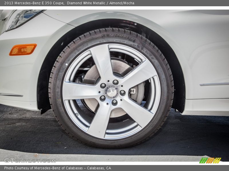 Diamond White Metallic / Almond/Mocha 2013 Mercedes-Benz E 350 Coupe