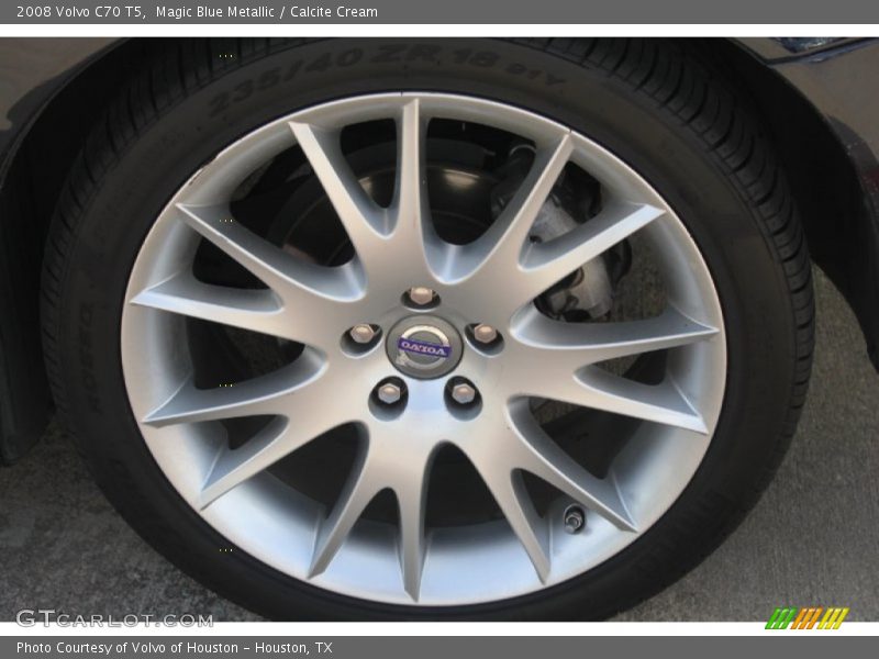 Magic Blue Metallic / Calcite Cream 2008 Volvo C70 T5