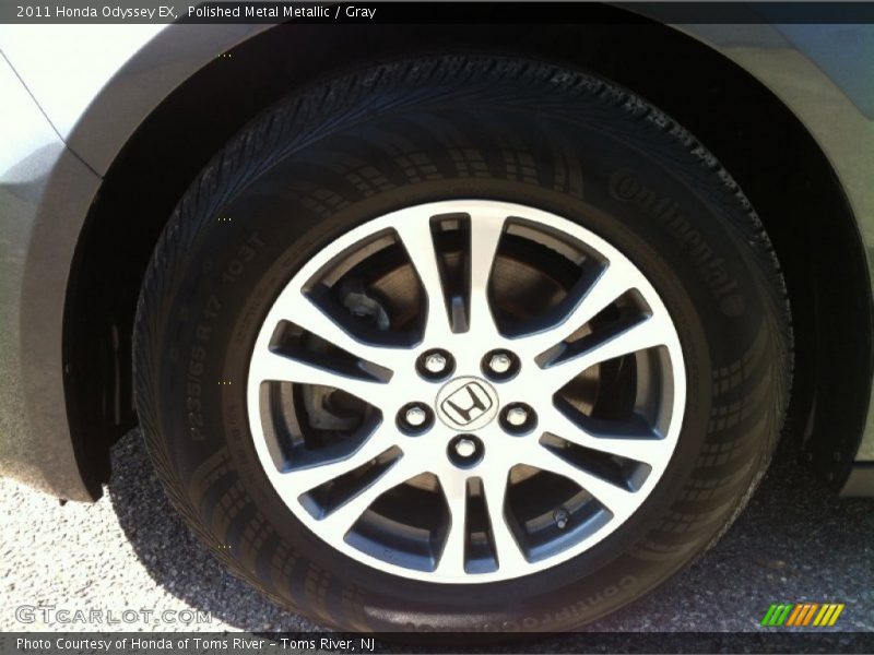 Polished Metal Metallic / Gray 2011 Honda Odyssey EX