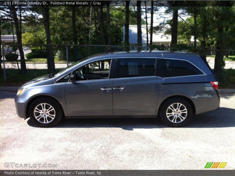 Polished Metal Metallic / Gray 2011 Honda Odyssey EX