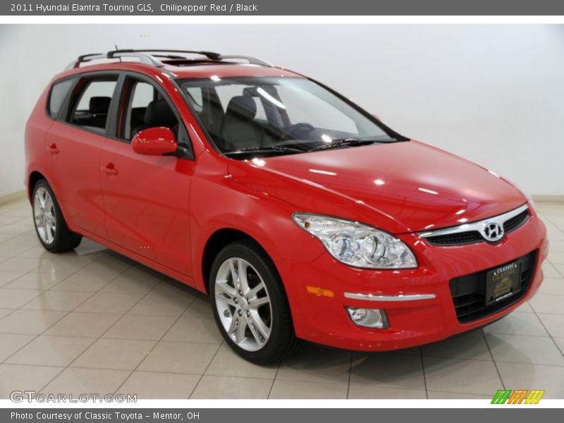Chilipepper Red / Black 2011 Hyundai Elantra Touring GLS