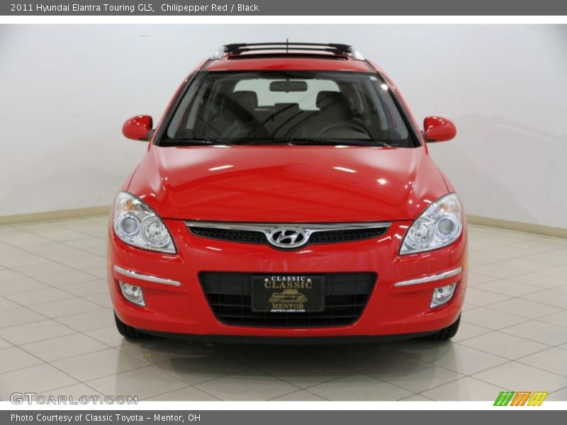 Chilipepper Red / Black 2011 Hyundai Elantra Touring GLS