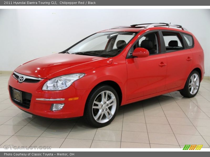 Chilipepper Red / Black 2011 Hyundai Elantra Touring GLS