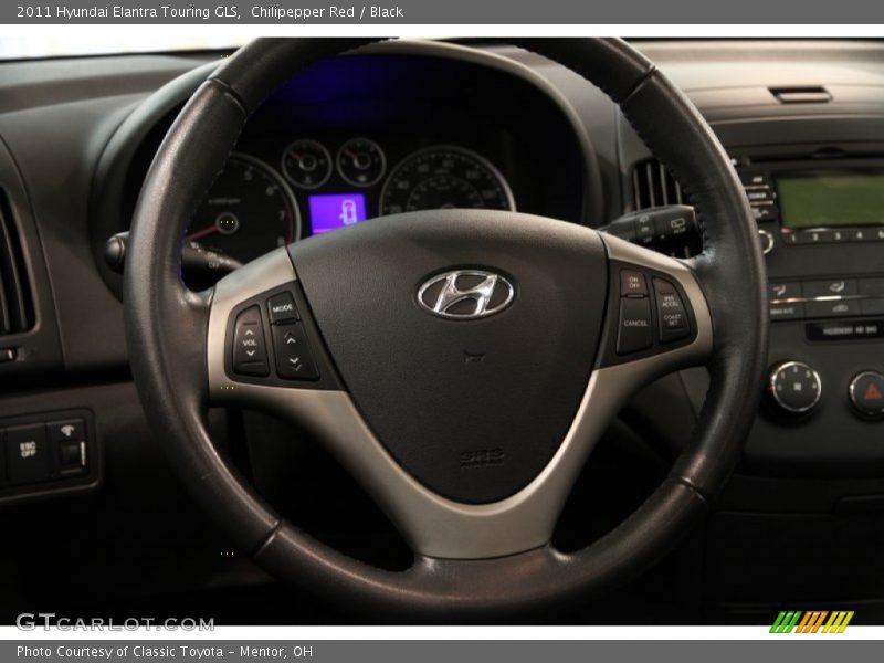Chilipepper Red / Black 2011 Hyundai Elantra Touring GLS