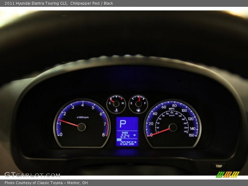 Chilipepper Red / Black 2011 Hyundai Elantra Touring GLS