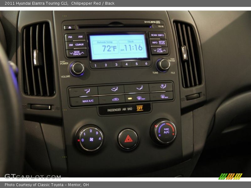 Chilipepper Red / Black 2011 Hyundai Elantra Touring GLS
