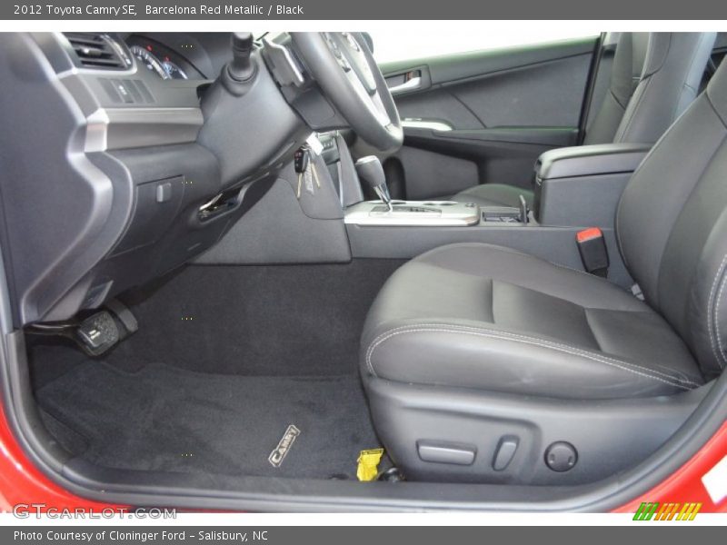 Barcelona Red Metallic / Black 2012 Toyota Camry SE