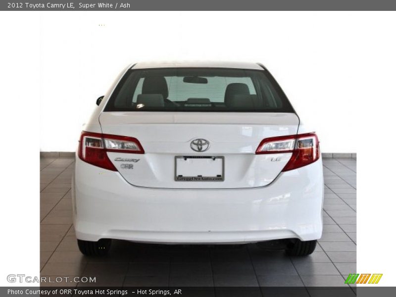 Super White / Ash 2012 Toyota Camry LE