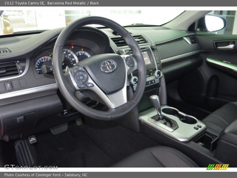 Barcelona Red Metallic / Black 2012 Toyota Camry SE