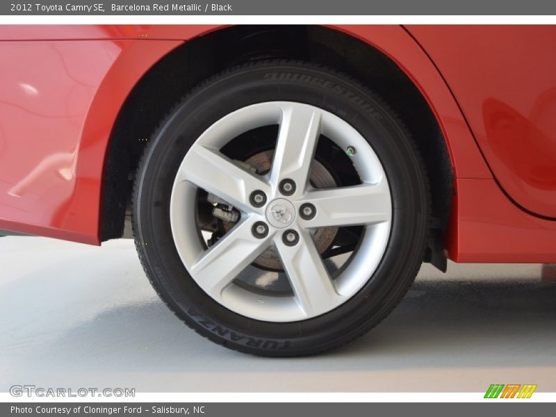 Barcelona Red Metallic / Black 2012 Toyota Camry SE
