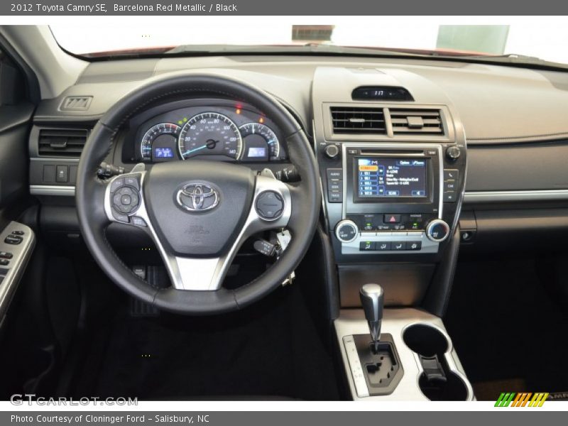 Barcelona Red Metallic / Black 2012 Toyota Camry SE