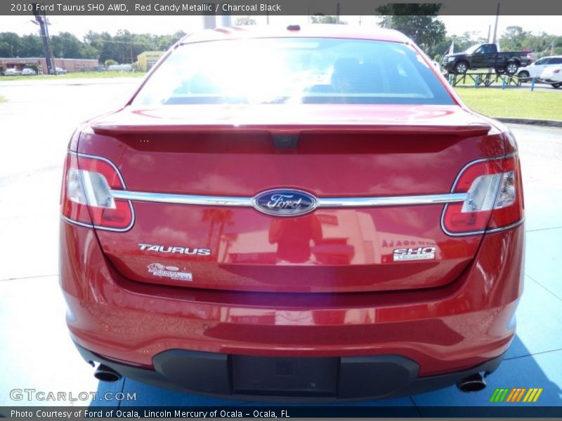 Red Candy Metallic / Charcoal Black 2010 Ford Taurus SHO AWD