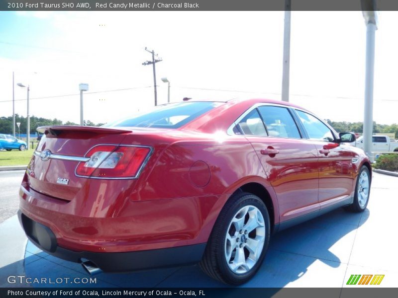 Red Candy Metallic / Charcoal Black 2010 Ford Taurus SHO AWD