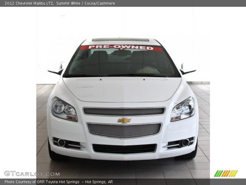 Summit White / Cocoa/Cashmere 2012 Chevrolet Malibu LTZ