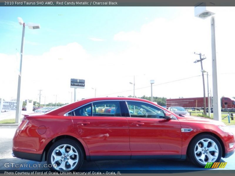Red Candy Metallic / Charcoal Black 2010 Ford Taurus SHO AWD