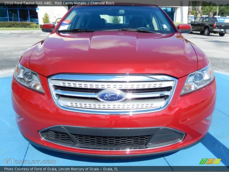 Red Candy Metallic / Charcoal Black 2010 Ford Taurus SHO AWD