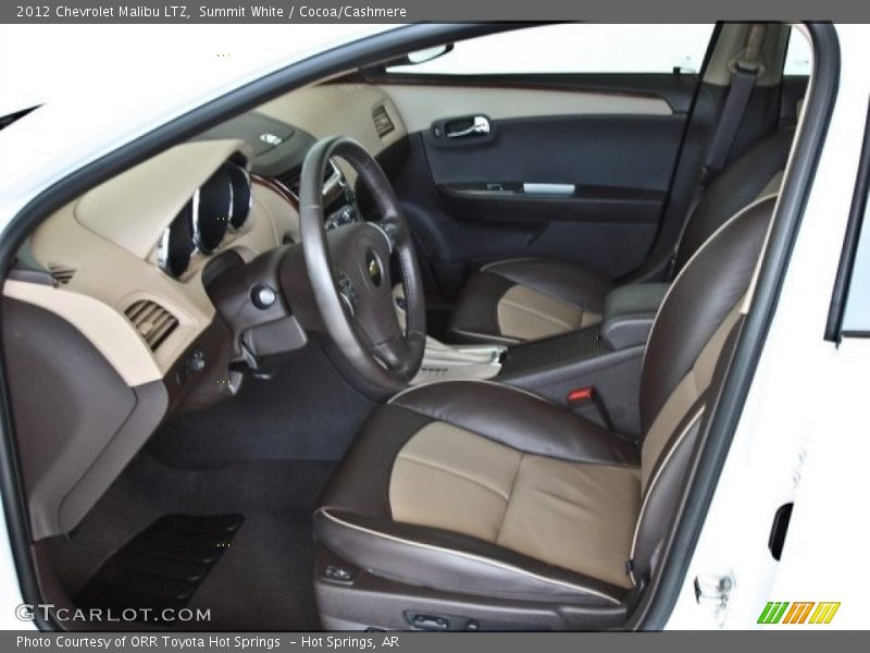 Front Seat of 2012 Malibu LTZ