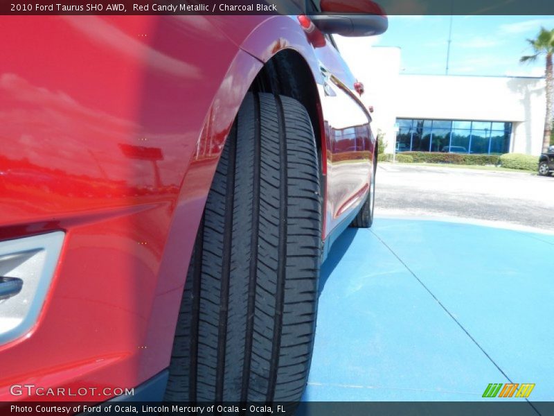 Red Candy Metallic / Charcoal Black 2010 Ford Taurus SHO AWD