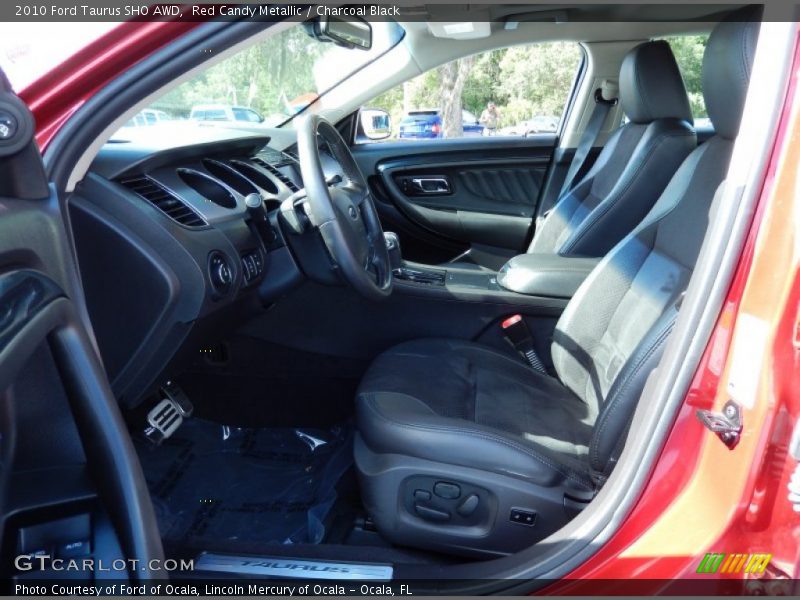 Red Candy Metallic / Charcoal Black 2010 Ford Taurus SHO AWD