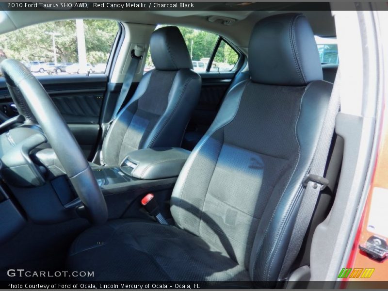 Red Candy Metallic / Charcoal Black 2010 Ford Taurus SHO AWD