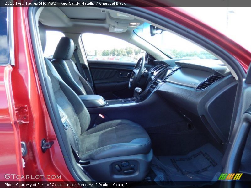 Red Candy Metallic / Charcoal Black 2010 Ford Taurus SHO AWD