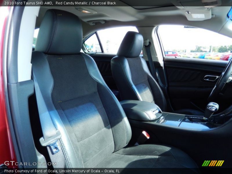 Red Candy Metallic / Charcoal Black 2010 Ford Taurus SHO AWD