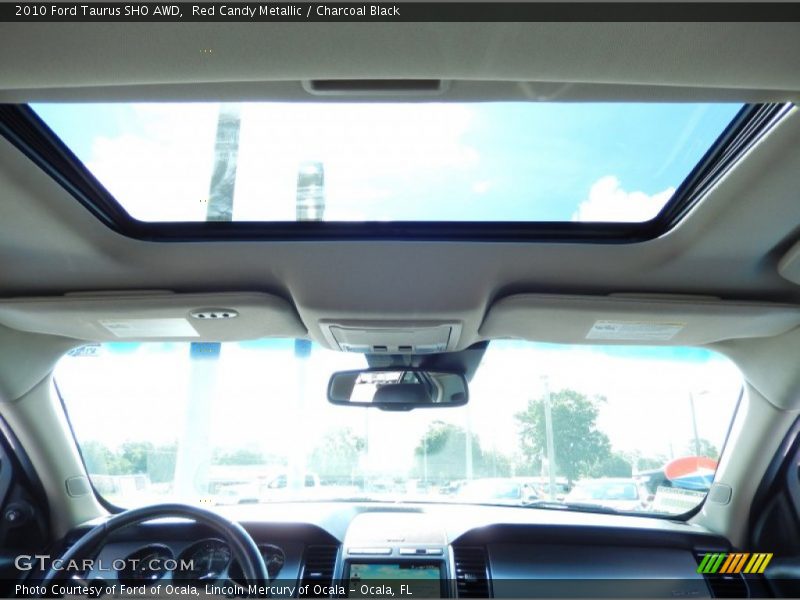 Red Candy Metallic / Charcoal Black 2010 Ford Taurus SHO AWD