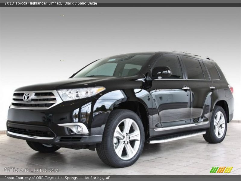 Black / Sand Beige 2013 Toyota Highlander Limited
