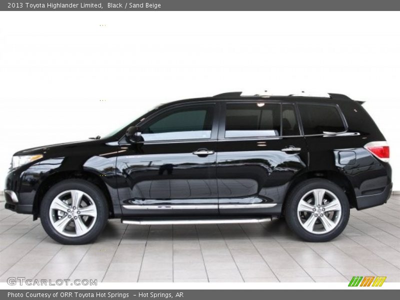 Black / Sand Beige 2013 Toyota Highlander Limited