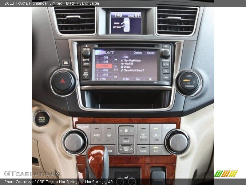Black / Sand Beige 2013 Toyota Highlander Limited
