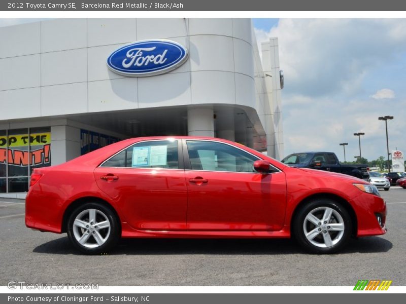 Barcelona Red Metallic / Black/Ash 2012 Toyota Camry SE