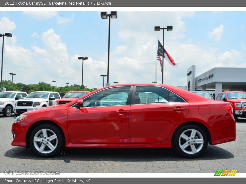 Barcelona Red Metallic / Black/Ash 2012 Toyota Camry SE