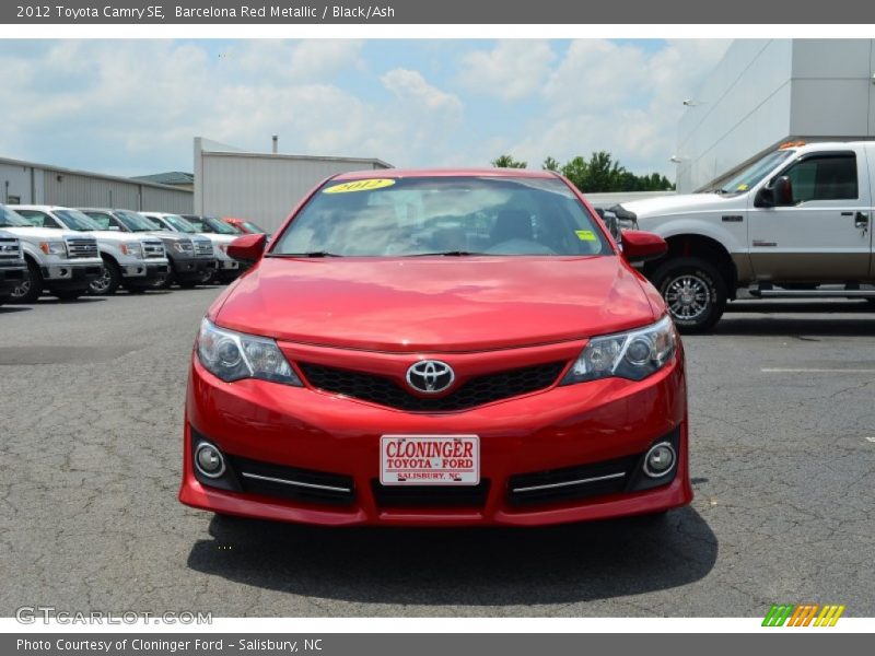 Barcelona Red Metallic / Black/Ash 2012 Toyota Camry SE