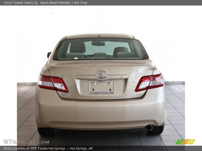 Sandy Beach Metallic / Ash Gray 2010 Toyota Camry LE
