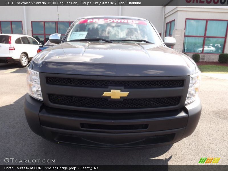 Taupe Gray Metallic / Dark Titanium 2011 Chevrolet Silverado 1500 Regular Cab