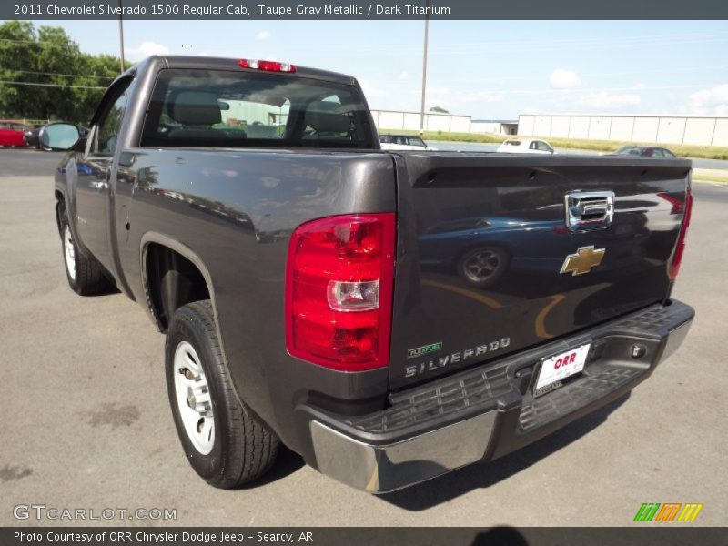 Taupe Gray Metallic / Dark Titanium 2011 Chevrolet Silverado 1500 Regular Cab