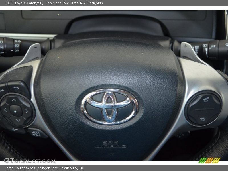 Barcelona Red Metallic / Black/Ash 2012 Toyota Camry SE