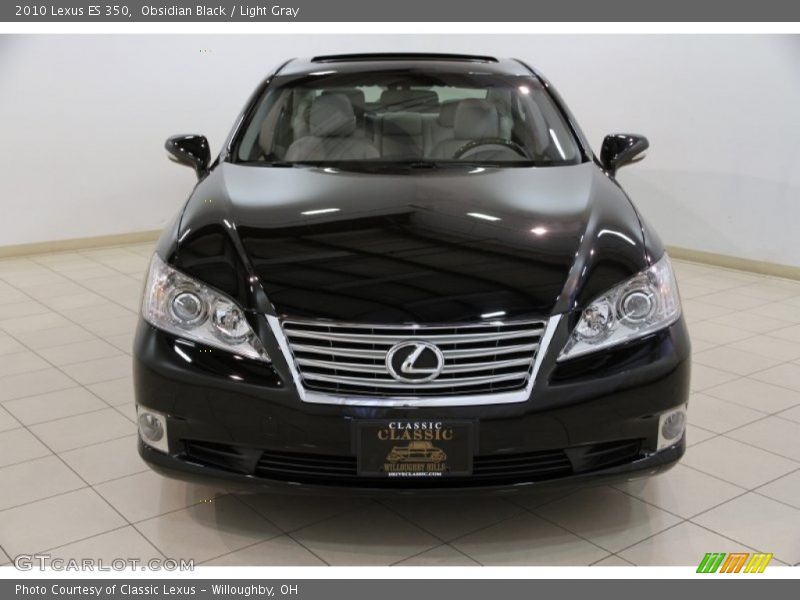 Obsidian Black / Light Gray 2010 Lexus ES 350