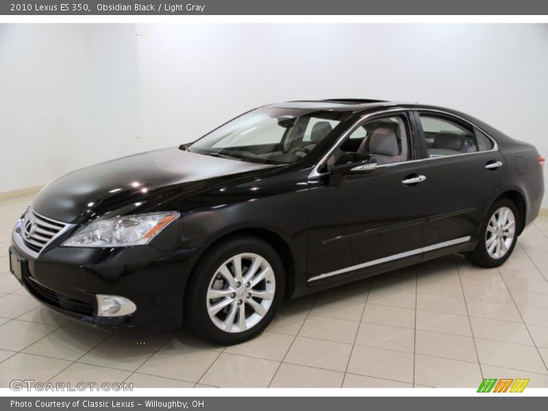 Obsidian Black / Light Gray 2010 Lexus ES 350