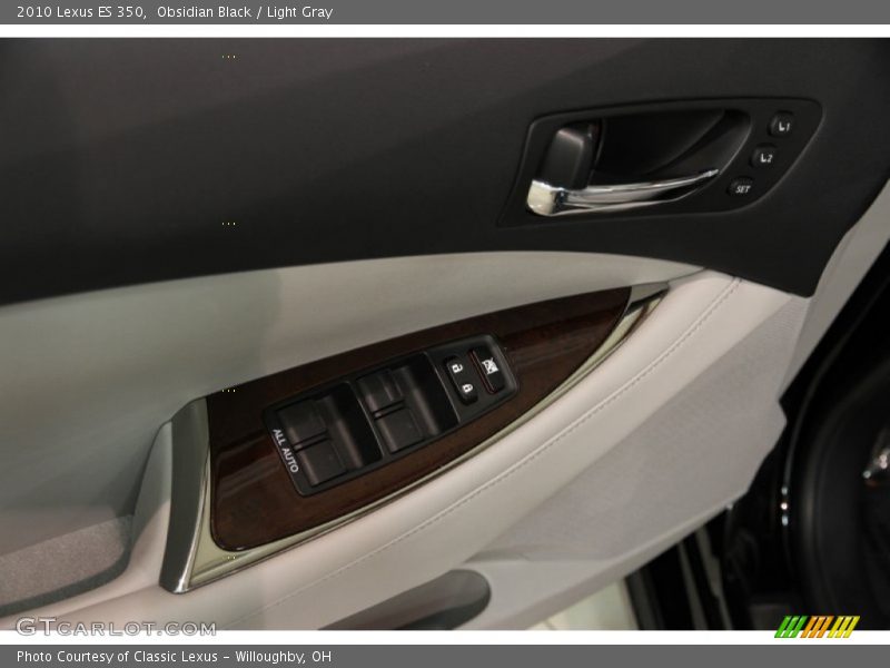 Obsidian Black / Light Gray 2010 Lexus ES 350