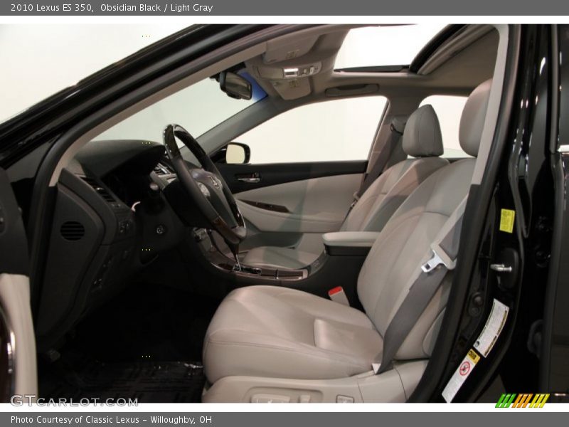 Obsidian Black / Light Gray 2010 Lexus ES 350