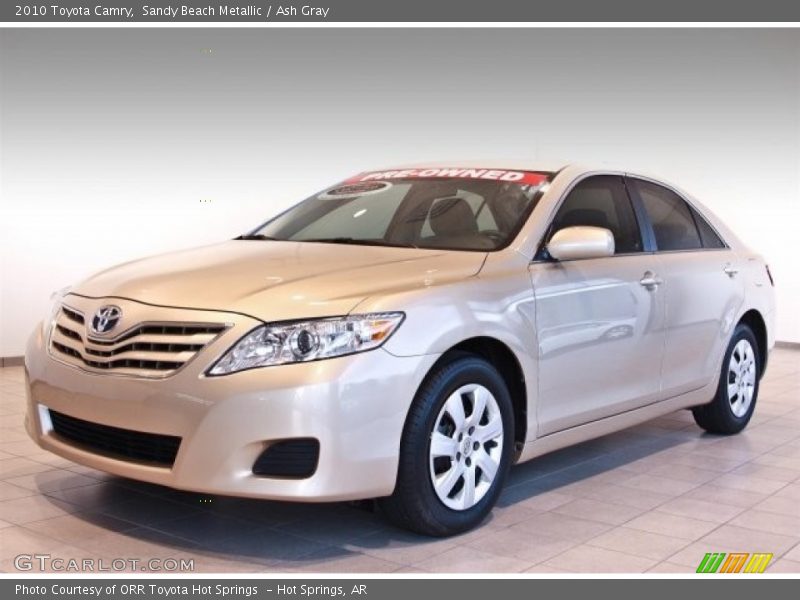 Sandy Beach Metallic / Ash Gray 2010 Toyota Camry