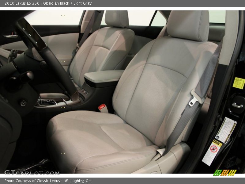 Obsidian Black / Light Gray 2010 Lexus ES 350