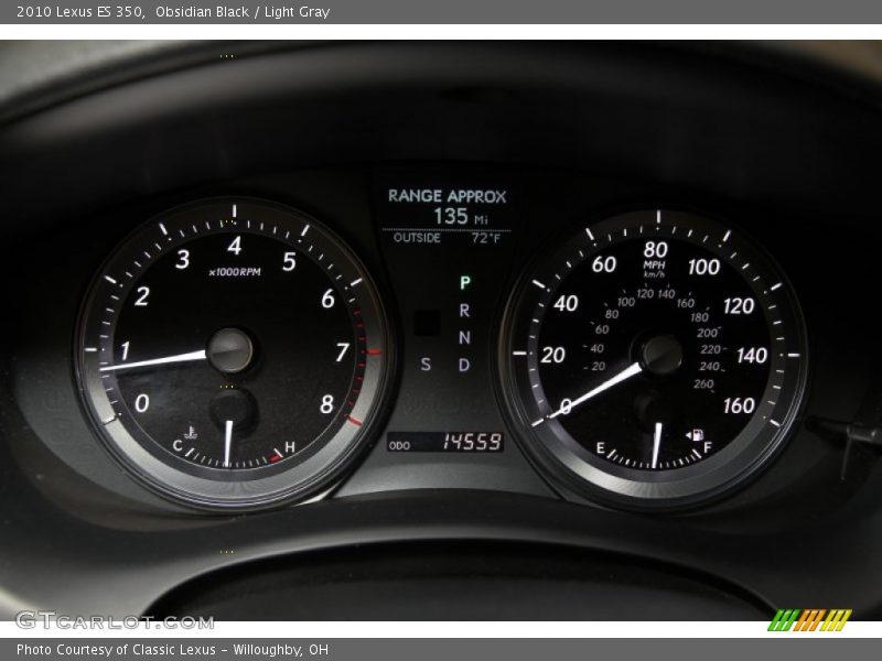 Obsidian Black / Light Gray 2010 Lexus ES 350